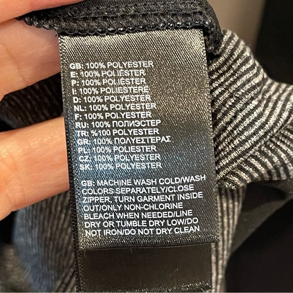 The North Face Black & Gray Quarter-Zip Pullover Mens Size Large - Picture 4 of 7